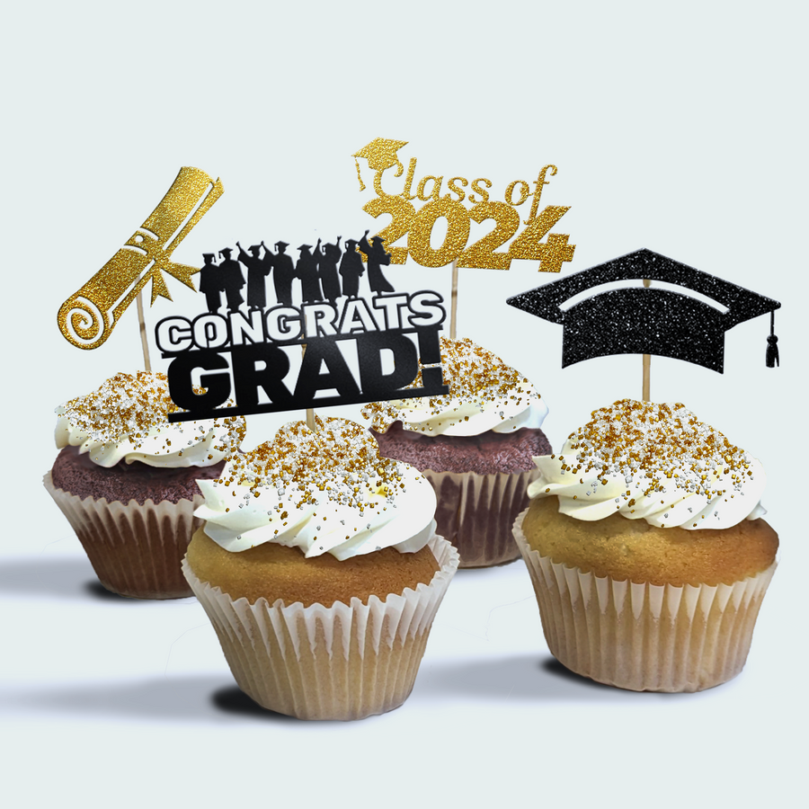 4-Pack of Congrats Grad! Cupcakes