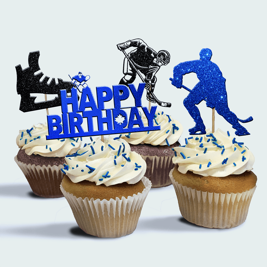 4-Pack of Leafs Birthday Cupcakes
