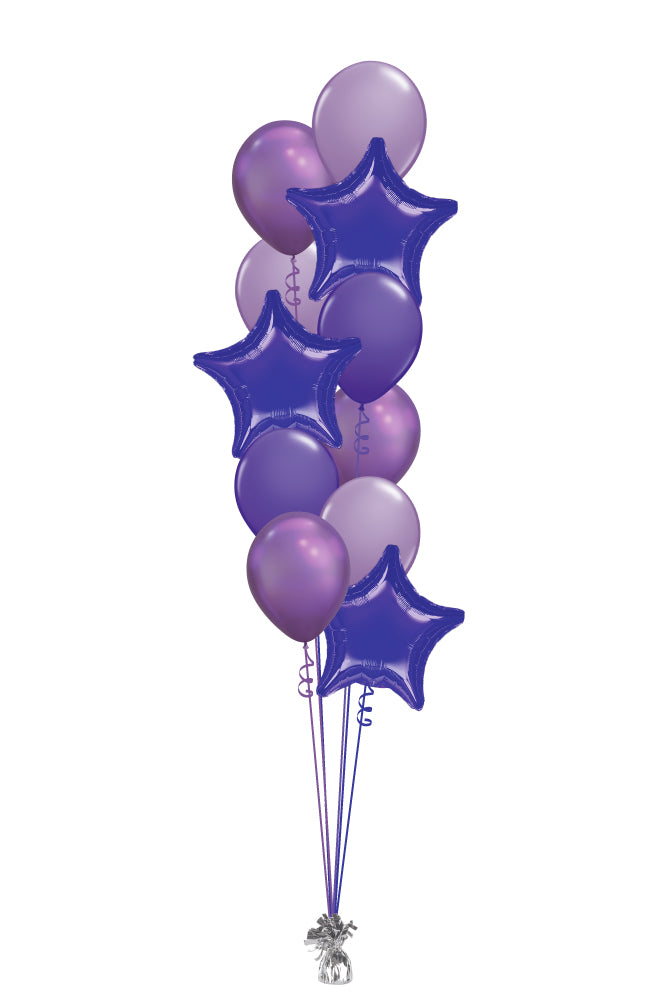 Purple Tower Balloon Bouquet