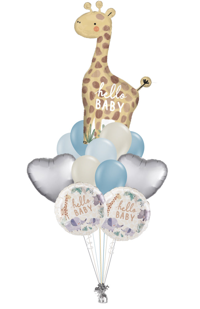Baby Boy Safari Balloon Bouquet