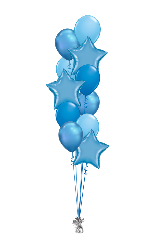 Blue Tower Balloon Bouquet