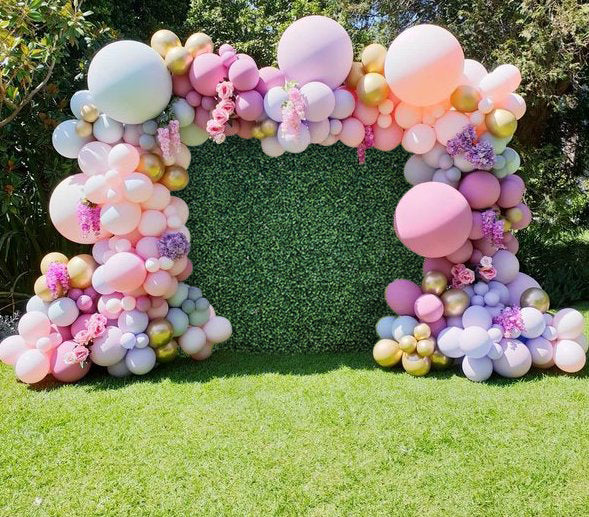 7x9 Greenery Backdrop with Full Organic Arch