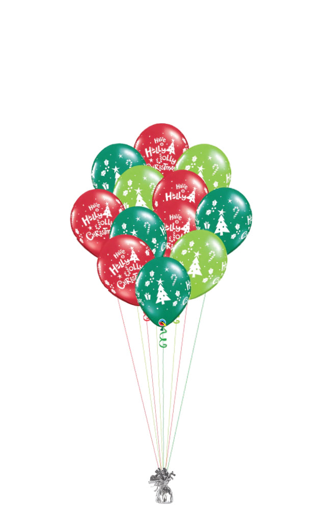 Holly Balloon Gift Toppers