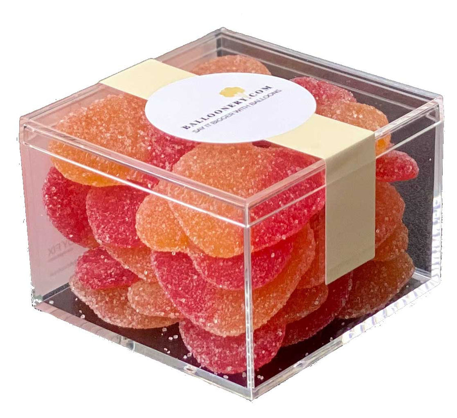 Peach Hearts Candy Cube Weight