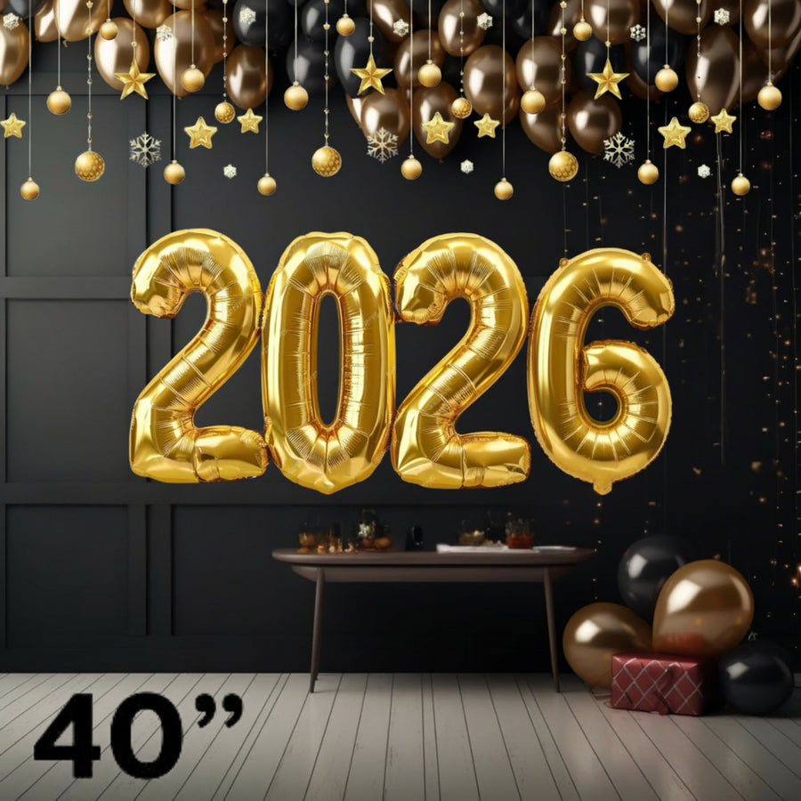 2026 Number Balloon Banner  - available in a variety of colours!