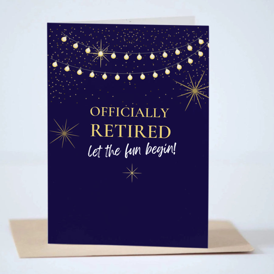 Officially Retired Greeting Card