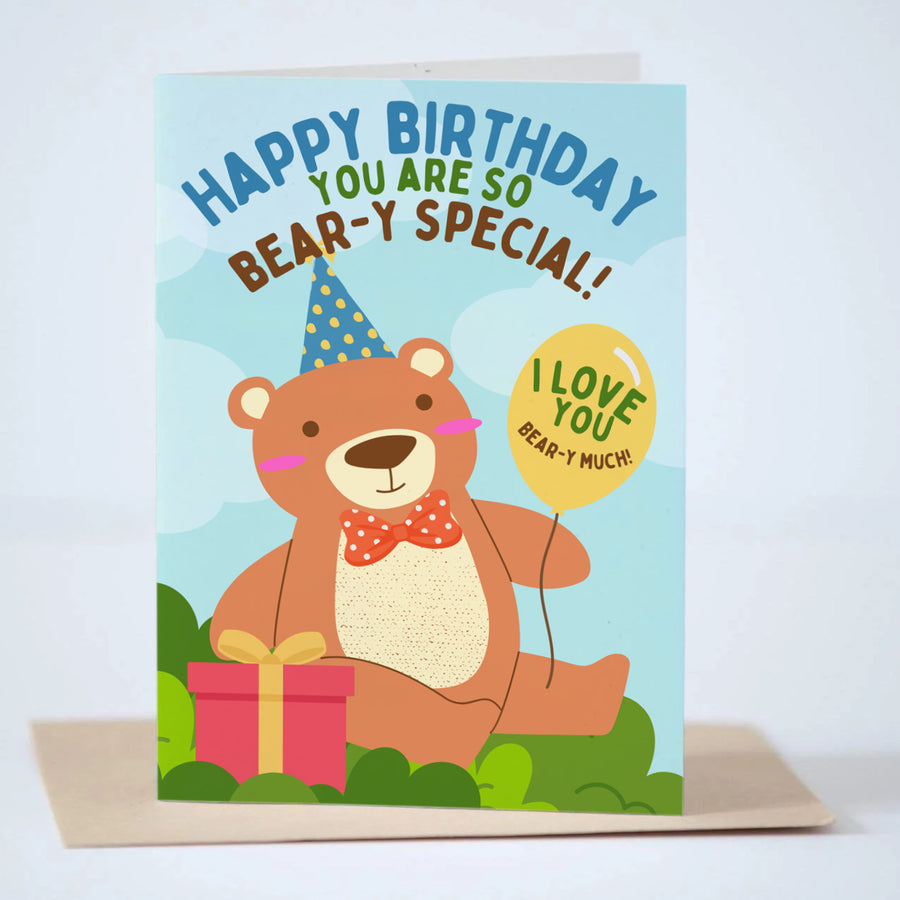 Happy Birthday, You're Bear-y Special Greeting Card