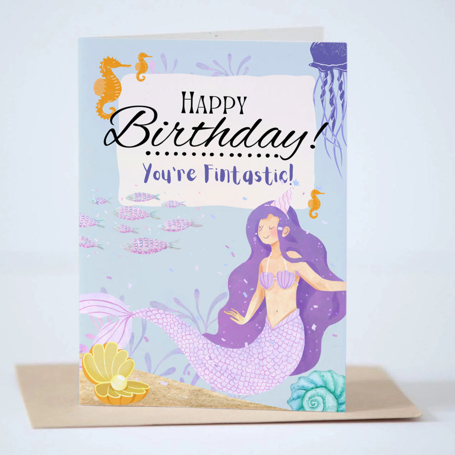 Happy Birthday You're Fintastic Greeting Card