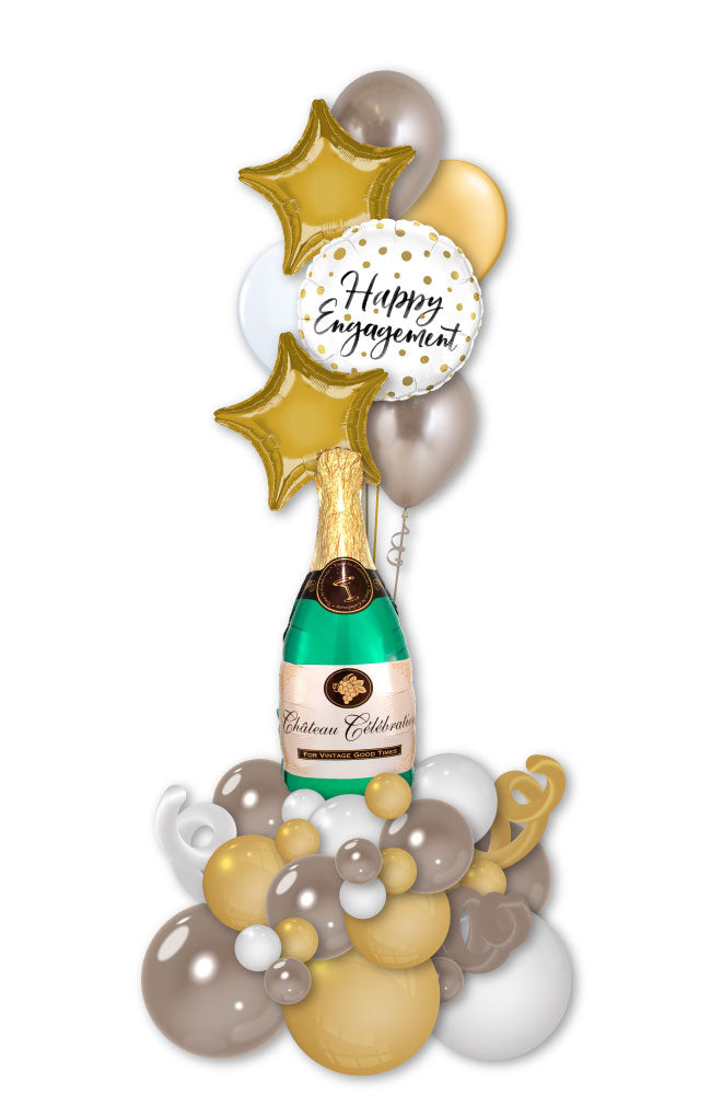 Engagment Champagne Balloon Tower