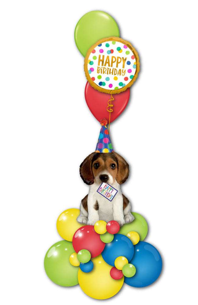 Puppy Party Balloon Tower