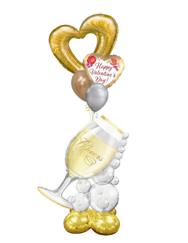 Ginormous Cheers To Love! - Valentine's Day AirWalker Bouquet