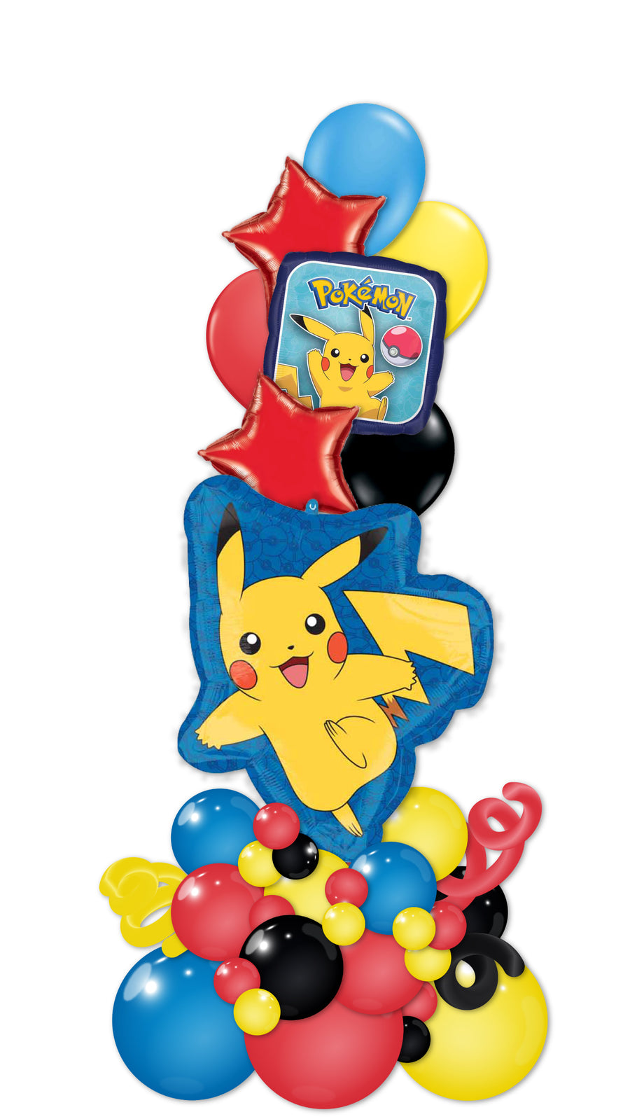 Pokémon Birthday Balloon Tower – Pikachu Party Decor