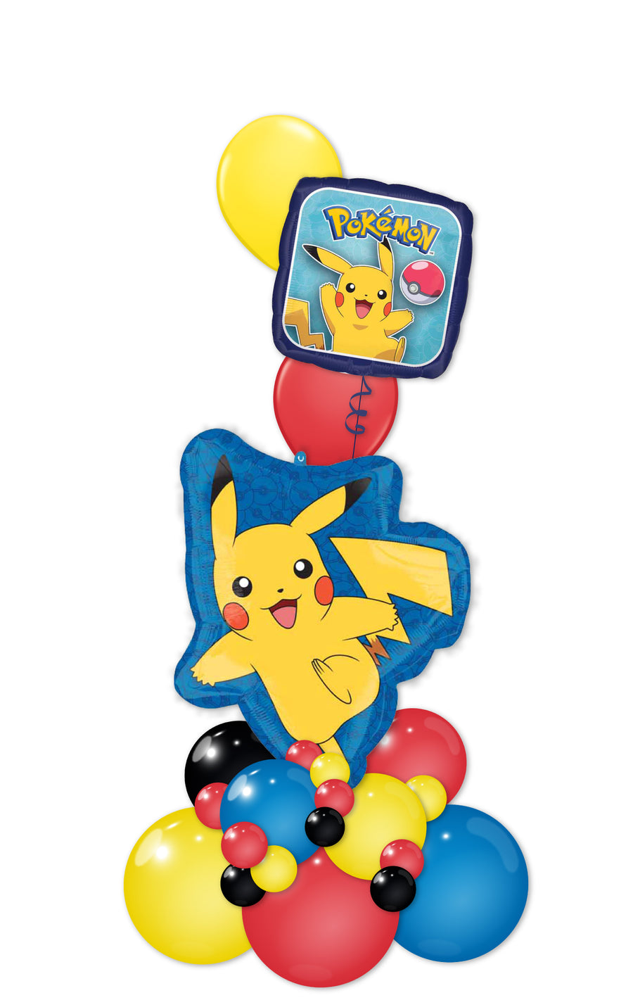 Deluxe Pokémon Birthday Balloon Tower – Pikachu Party Decor