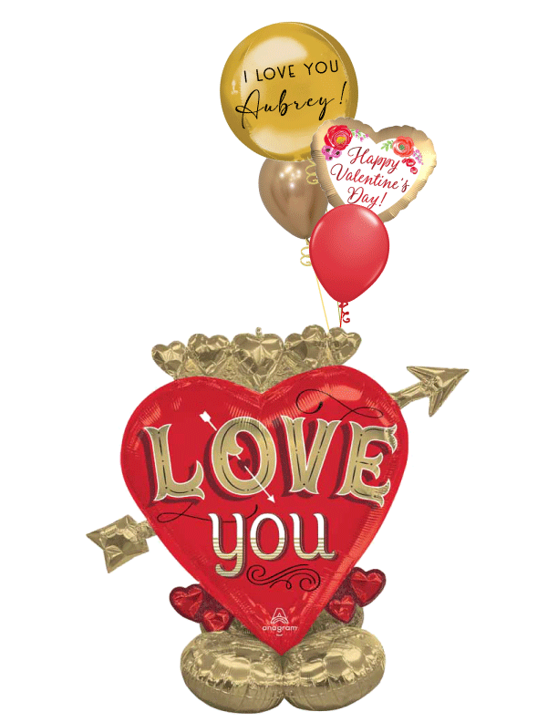 Ginormous "I Love You THIS Much!" - Personalized Valentine's Day AirWalker Bouquet