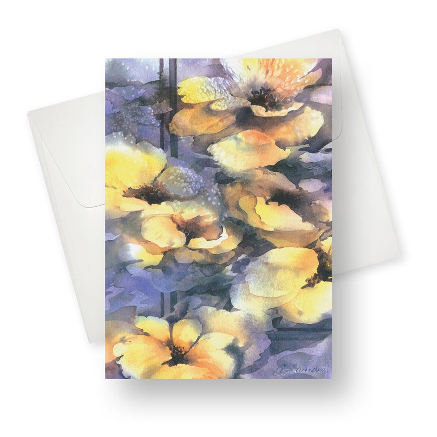 Yellow flowers Greeting Card