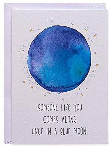 Once in a blue moon. Greeting Card