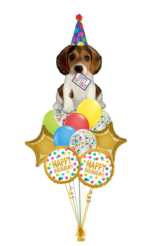 Happy Birthday, Dog Lover! Balloon Bouquet