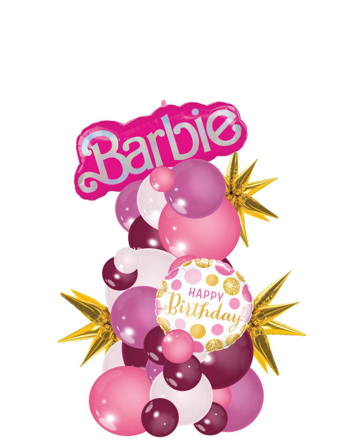 Barbie World Organic Column Balloon Bouquet