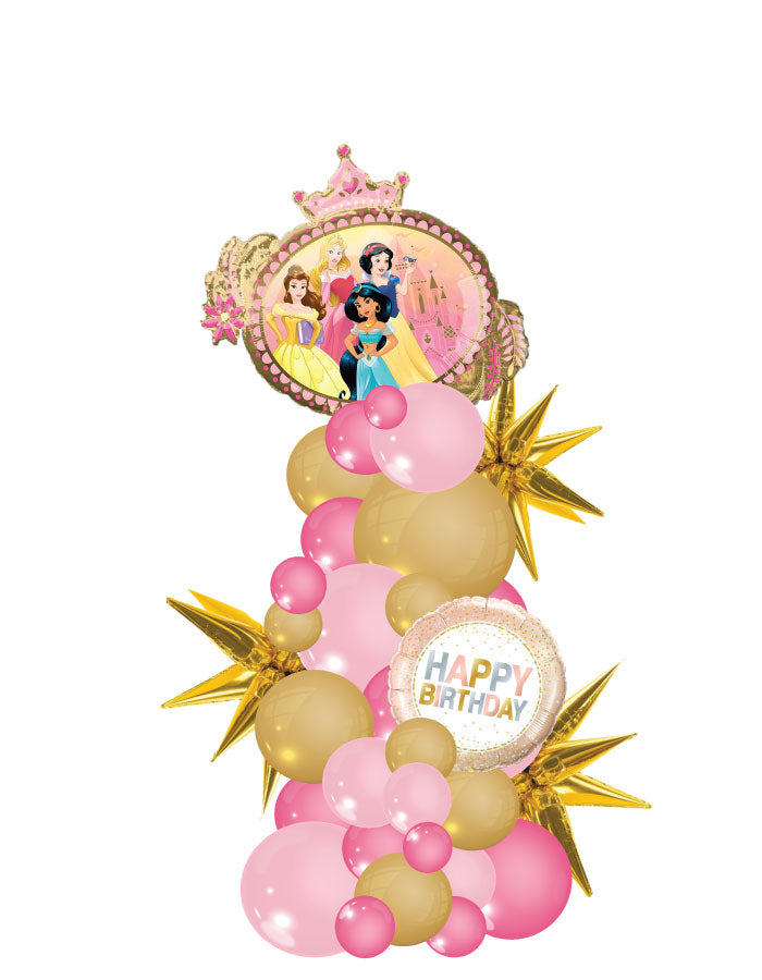 Disney Princess Organic Column Balloon Bouquet