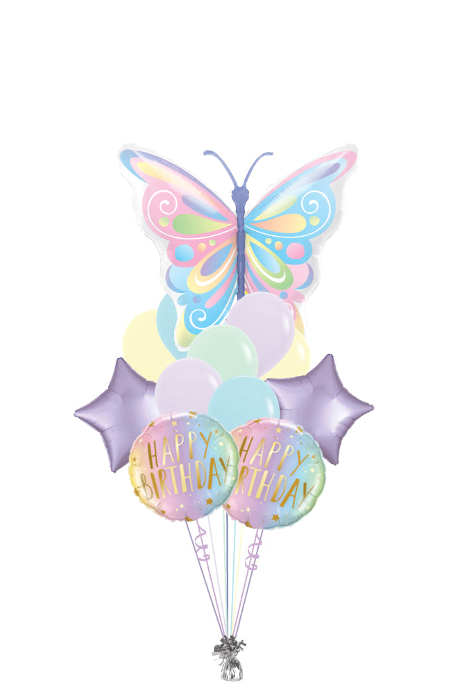 Pastel Butterflies Balloon Bouquet