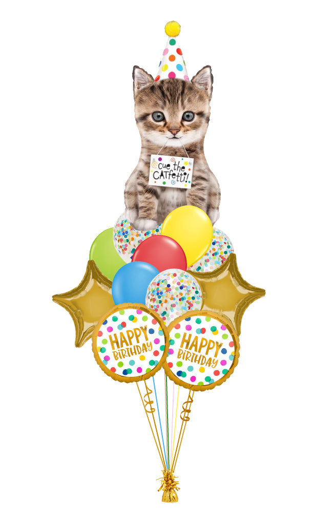 Happy Birthday, Cat Lover! Balloon Bouquet