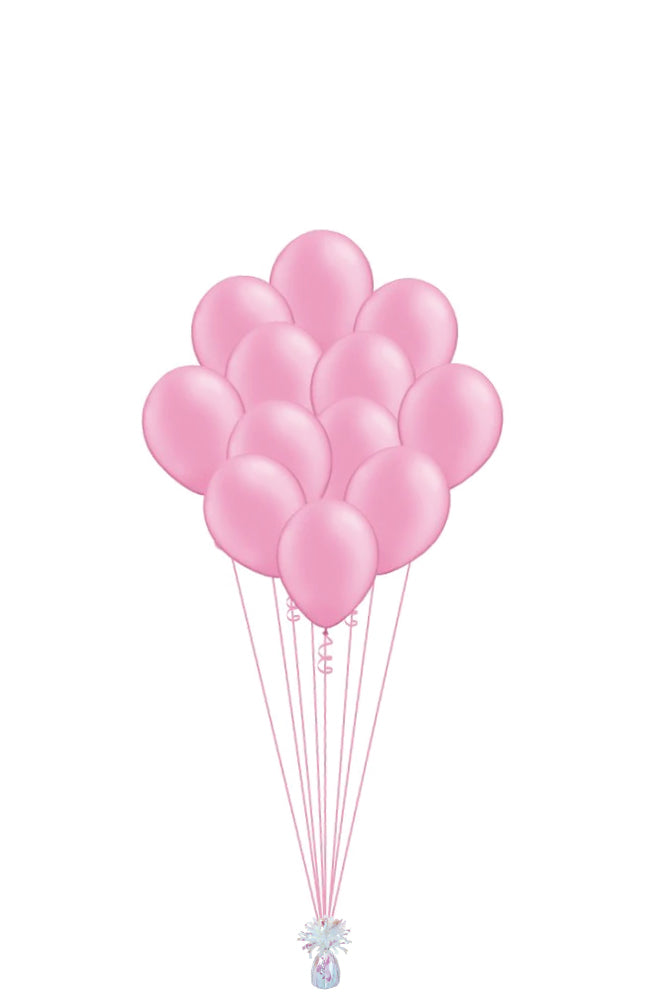 A Dozen Pink Balloons