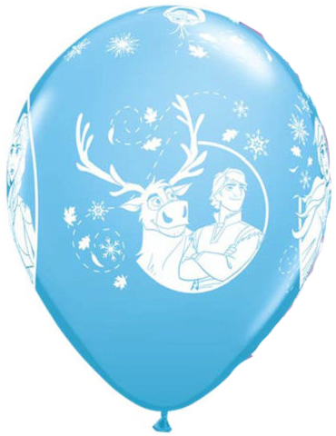 11" Frozen SINGLE BLUE Balloon