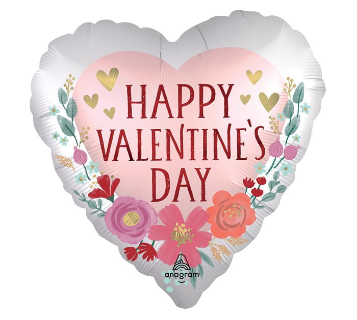 18" Romantic Heart Happy V-Day