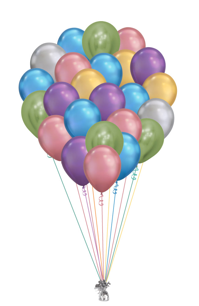 Two Dozen Chrome Balloons