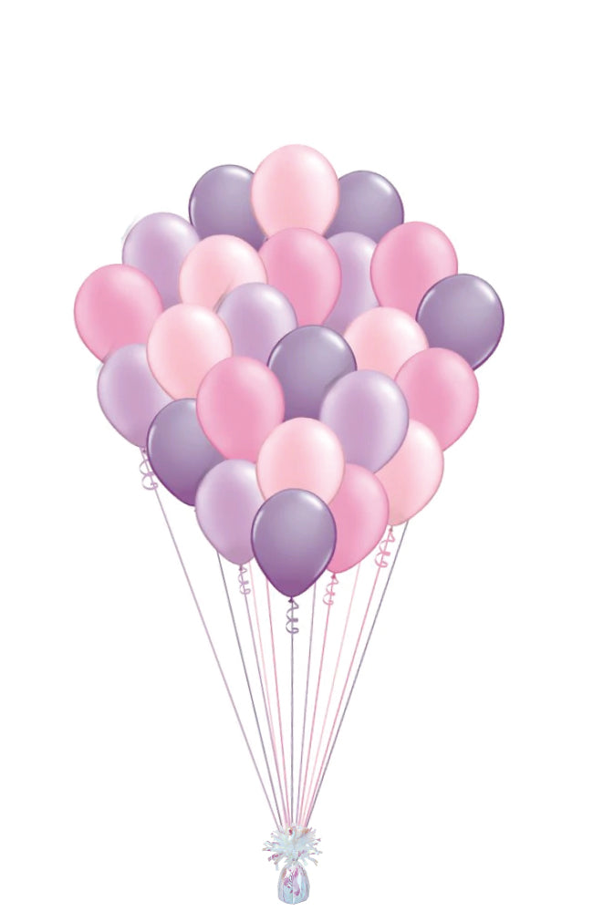 Two Dozen Pink + Purple Balloons
