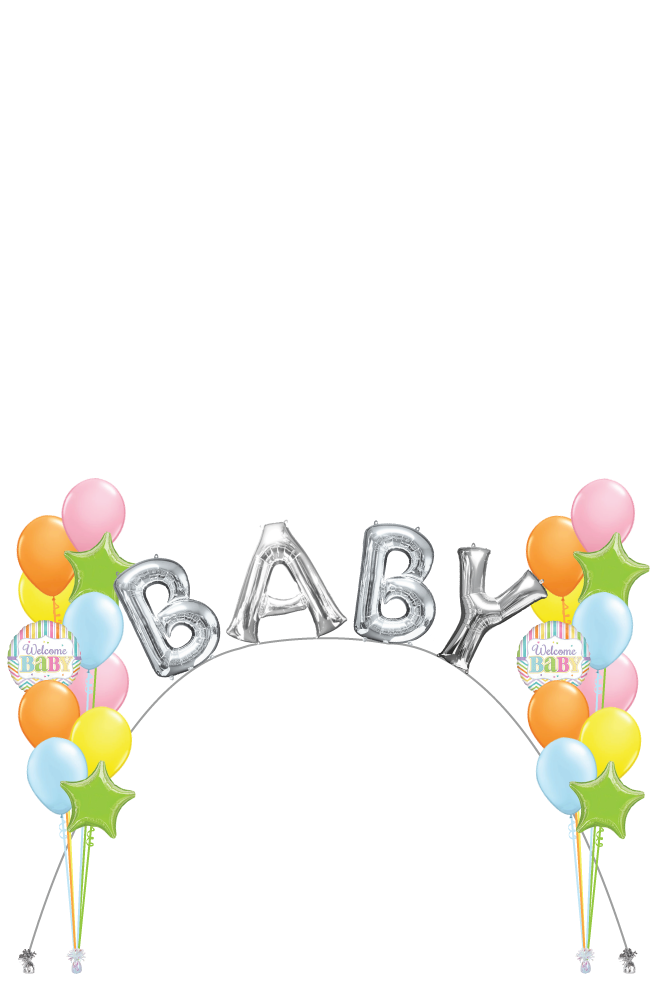 Welcome Baby - Letter & Bouquet Package