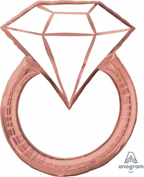 37" Rose Gold Diamond Wedding Ring