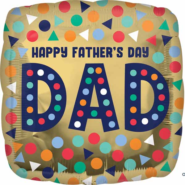 18" Happy Father's Day Square