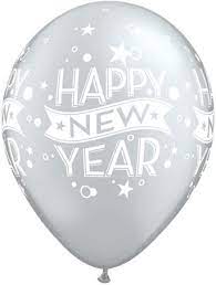 11" Happy New Year - Silver
