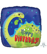 18" HBD Happy Birthday Dino