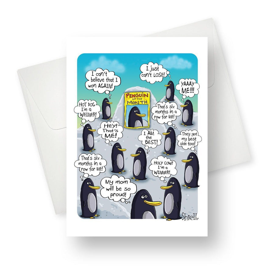 Penguin of the month... Greeting Card