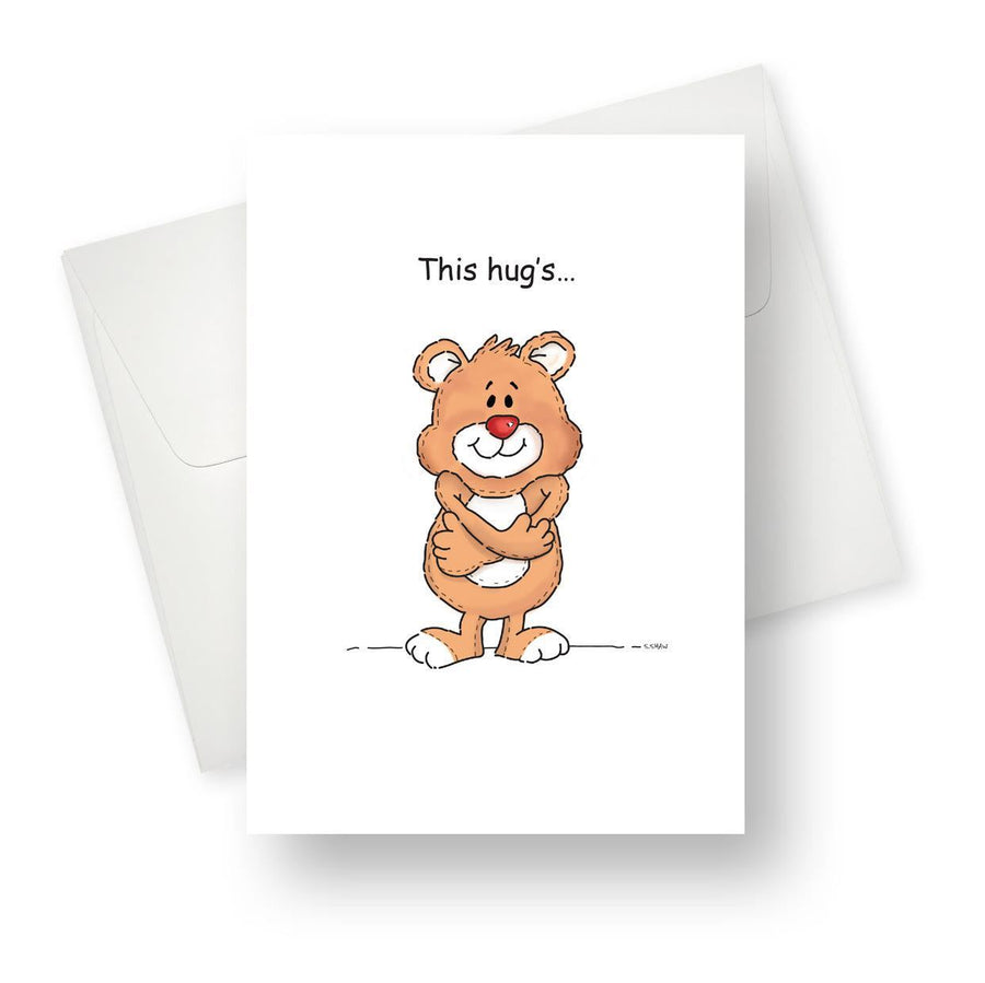 This hug's for you! Greeting Card